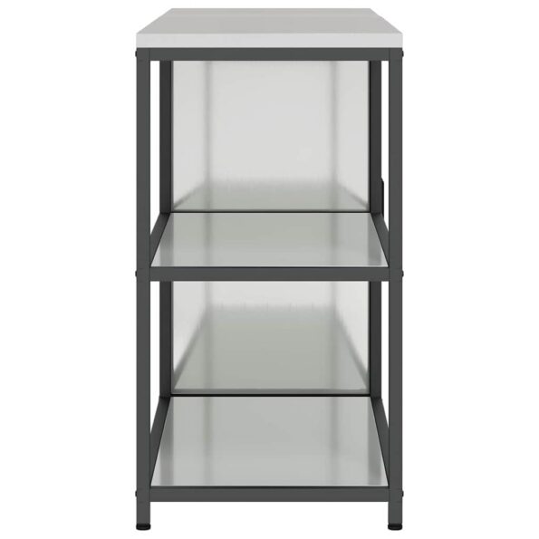 vidaXL Kuchynský úložný set 2 pcs Strieborný 150 x 50 x 92 cm – Obrázok 10