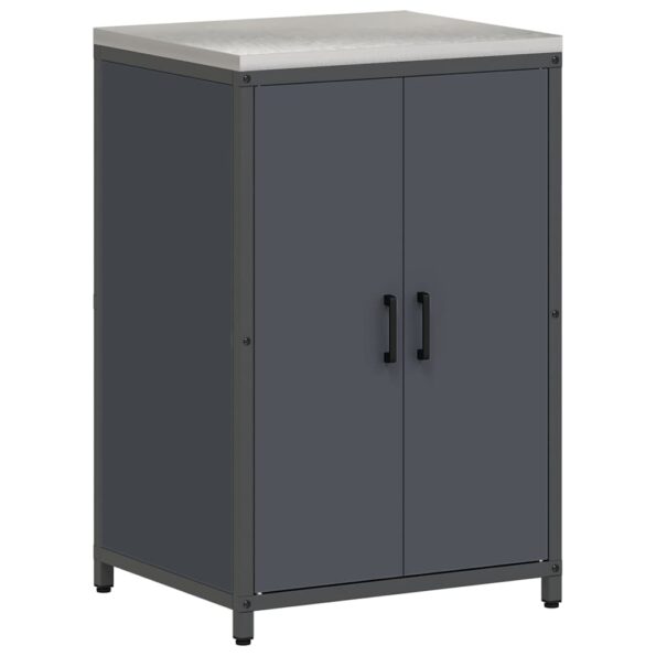 vidaXL Kuchynský úložný set 2 pcs Antracitová 120 x 50 x 92 cm – Obrázok 7