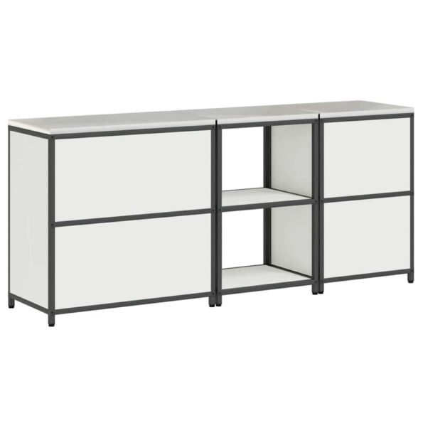 vidaXL Súprava kuchynského úložiska 3 pcs Biela 210 x 50 x 92 cm – Obrázok 12