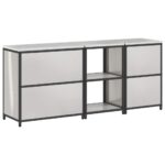 vidaXL Súprava kuchynského úložiska 3 pcs Strieborná 210 x 50 x 92 cm – Obrázok 12