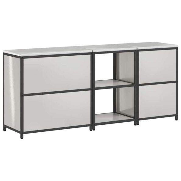 vidaXL Súprava kuchynského úložiska 3 pcs Strieborná 210 x 50 x 92 cm – Obrázok 12