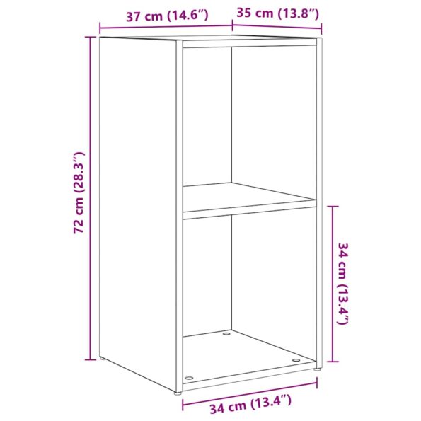 vidaXL Sada televíznych stolíkov 6 pcs Čierny dub Kompozitné drevo – Obrázok 11