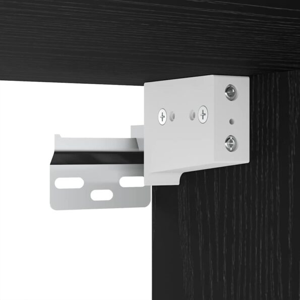 vidaXL Nástenný TV kabinet 4 pcs Čierny dub Kompozitné drevo – Obrázok 11