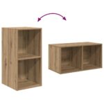 vidaXL Nástenný TV kabinet 2 pcs Remeselný dub 37 x 37 x 72 cm – Obrázok 8