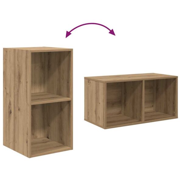 vidaXL Nástenný TV kabinet 2 pcs Remeselný dub 37 x 37 x 72 cm – Obrázok 8