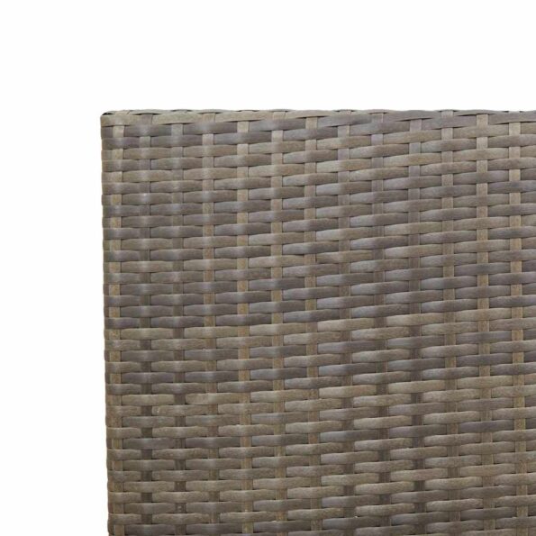 vidaXL Vonkajšie stoličky 4 pcs Šedá, hnedá – Obrázok 8