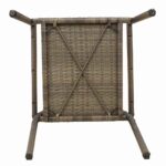 vidaXL Vonkajšie stoličky 4 pcs Šedá, hnedá – Obrázok 9