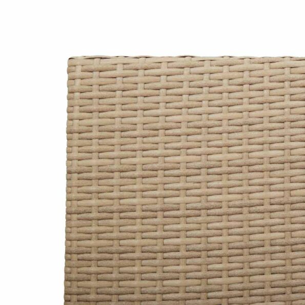 vidaXL Záhradné stohovateľné stoličky 4 pcs Krémová a hnedá – Obrázok 8