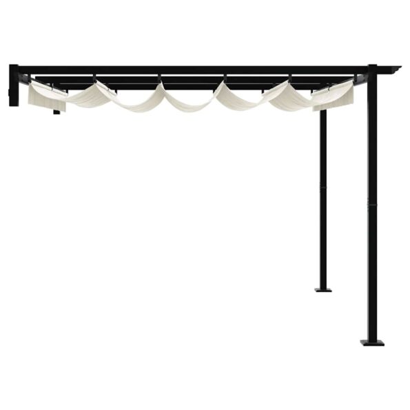 vidaXL Altánok Krémová 300 x 300 x 200 cm Polyester – Obrázok 5