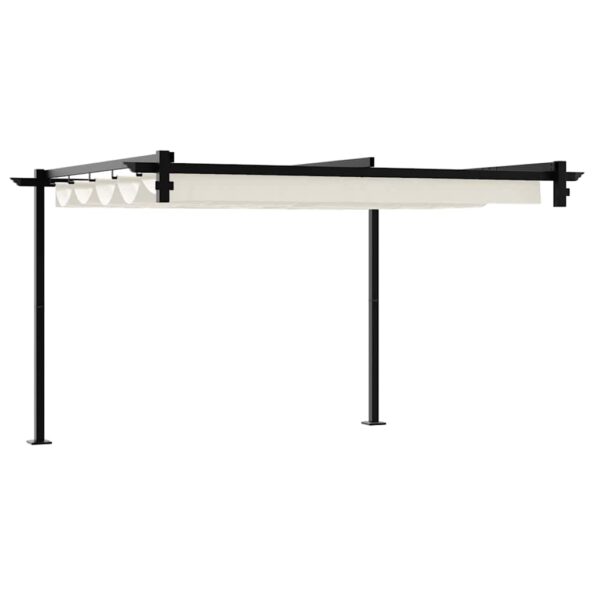 vidaXL Altánok Krémová 300 x 300 x 200 cm Polyester – Obrázok 6