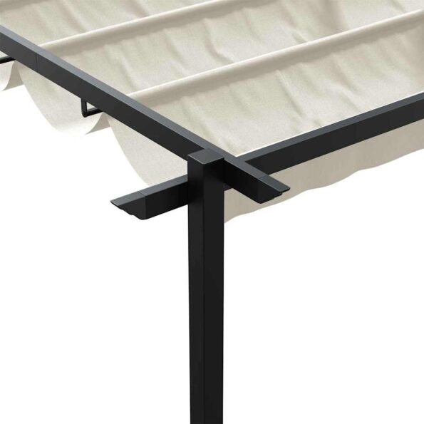 vidaXL Altánok Krémová 300 x 300 x 200 cm Polyester – Obrázok 8