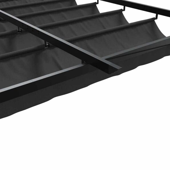 vidaXL Altánok Antracit 300 x 300 x 200 cm Polyester – Obrázok 7