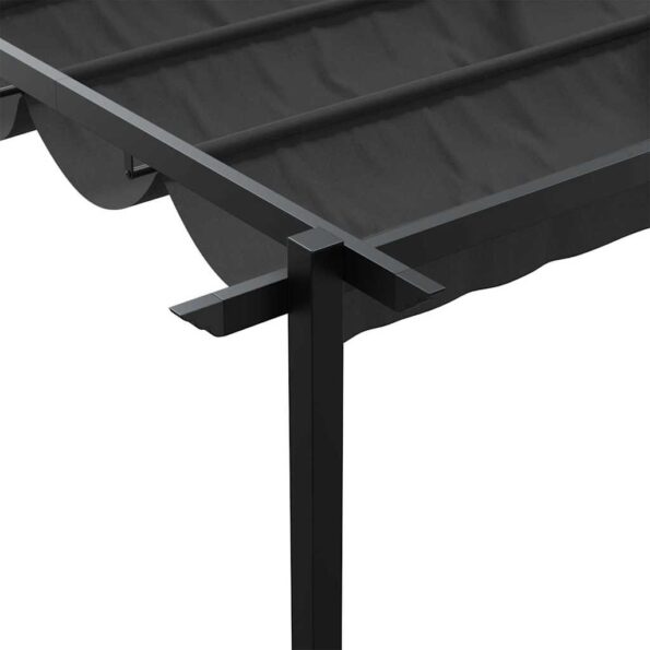 vidaXL Altánok Antracit 300 x 300 x 200 cm Polyester – Obrázok 8