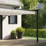vidaXL Altánok Krémová 400 x 300 x 200 cm Polyester – Obrázok 3