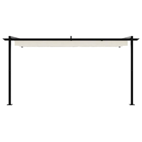 vidaXL Altánok Krémová 400 x 300 x 200 cm Polyester – Obrázok 4