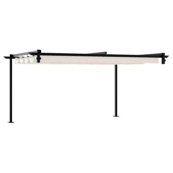 vidaXL Altánok Krémová 400 x 300 x 200 cm Polyester – Obrázok 6