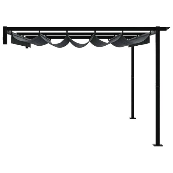 vidaXL Altánok Antracit 400 x 300 x 200 cm Polyester – Obrázok 5