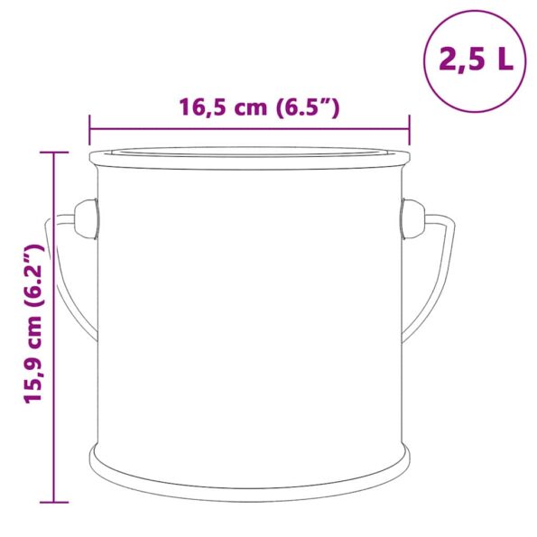 vidaXL Farba na steny Zelená 2,5 L Tlač na stenu – Obrázok 7