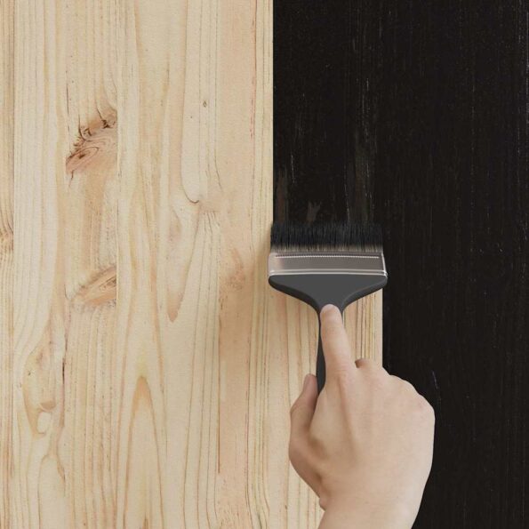 vidaXL Farba na drevo Čierna 2.5 L – Obrázok 3