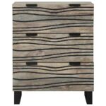 vidaXL Úložné skrine a skrinky Biela a čierna – Obrázok 3