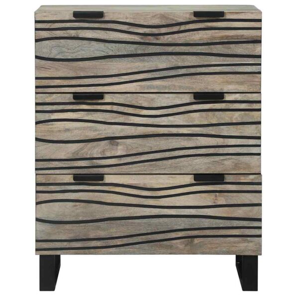 vidaXL Úložné skrine a skrinky Biela a čierna – Obrázok 3