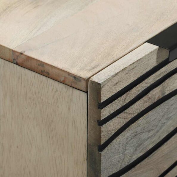 vidaXL Úložné skrine a skrinky Biela a čierna – Obrázok 6