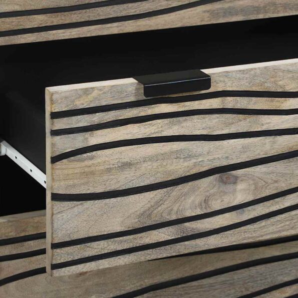 vidaXL Úložné skrine a skrinky Biela a čierna – Obrázok 7