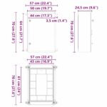 vidaXL Ovládací kabinet IP65 Vodotesný Sivý 50x24,5x70 cm ABS plast – Obrázok 9