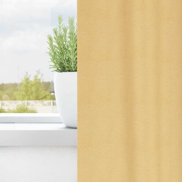 vidaXL Záclony na zatemnenie s krúžkami 2 pcs Béžová 175 x 140 cm – Obrázok 3