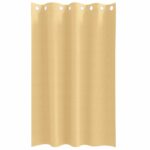 vidaXL Záclony na zatemnenie s krúžkami 2 pcs Béžová 175 x 140 cm – Obrázok 4