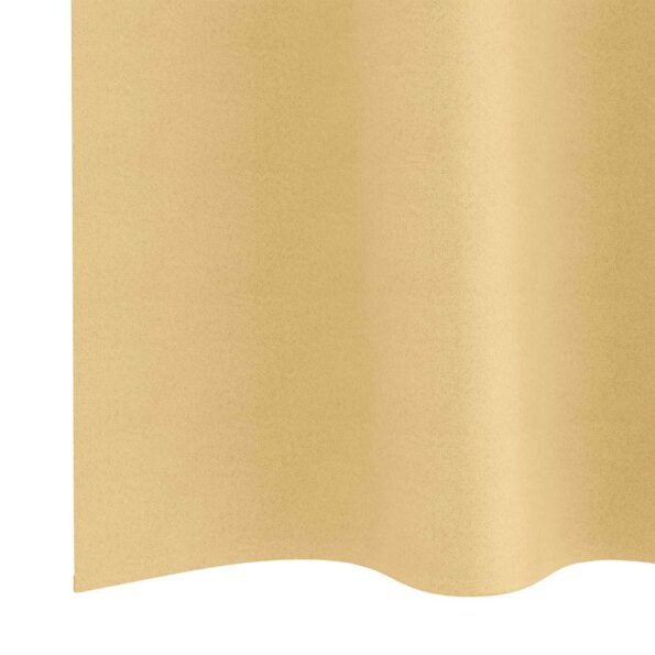vidaXL Záclony na zatemnenie s krúžkami 2 pcs Béžová 225 x 140 cm – Obrázok 6