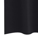 vidaXL Záclony na zatemnenie s krúžkami 2 pcs Čierna 245 x 140 cm – Obrázok 6