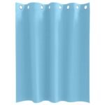 vidaXL Okenice so záclonami 2 pcs Svetlo modrá 140 x 140 cm Polyester – Obrázok 4