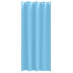 vidaXL Záclony na zatemnenie s krúžkami 2 pcs Svetlomodrá 245 x 140 cm – Obrázok 4