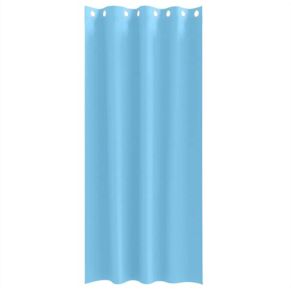 vidaXL Záclony na zatemnenie s krúžkami 2 pcs Svetlomodrá 245 x 140 cm – Obrázok 4