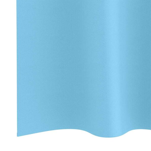 vidaXL Záclony na zatemnenie s krúžkami 2 pcs Svetlomodrá 245 x 140 cm – Obrázok 6