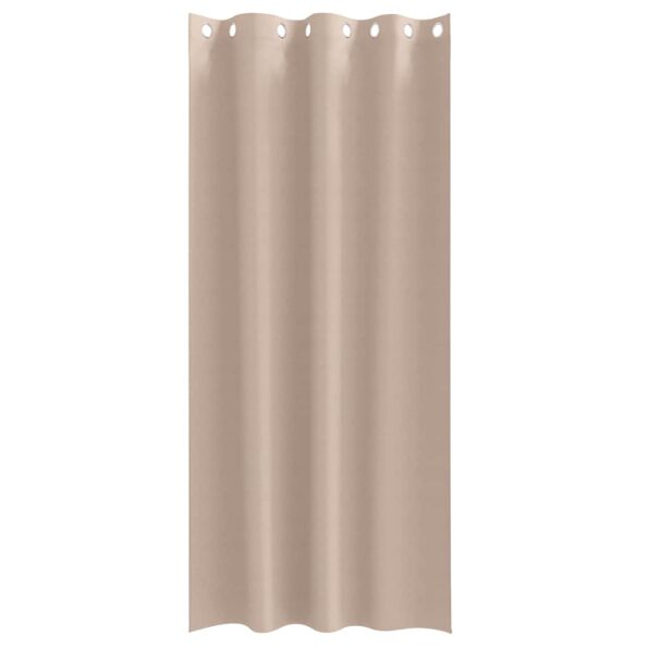 vidaXL Záclony na zatemnenie s krúžkami 2 pcs Sivohnedá 245 x 140 cm – Obrázok 4
