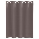 vidaXL Záclony na zatemnenie s krúžkami 2 pcs Tmavohnedá 140 x 140 cm – Obrázok 4