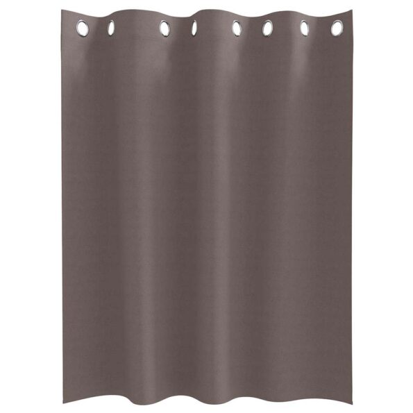 vidaXL Záclony na zatemnenie s krúžkami 2 pcs Tmavohnedá 140 x 140 cm – Obrázok 4