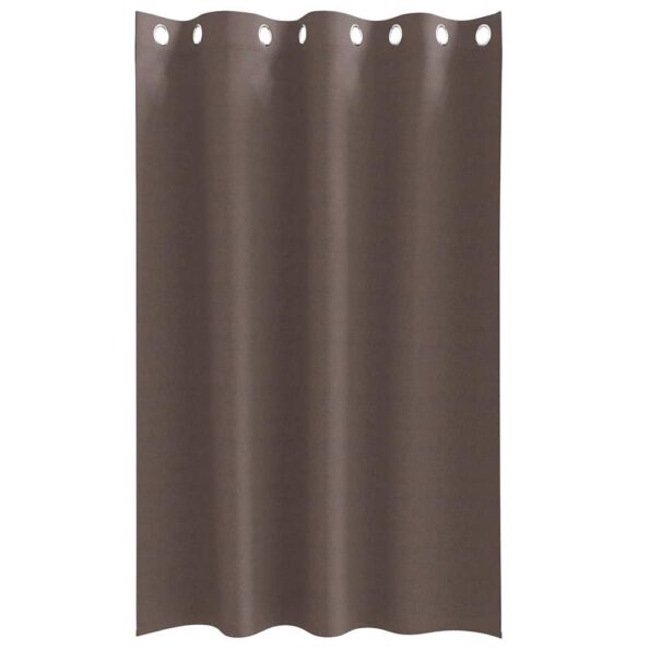 vidaXL Záclony na zatemnenie s krúžkami 2 pcs Tmavohnedá 175 x 140 cm – Obrázok 4