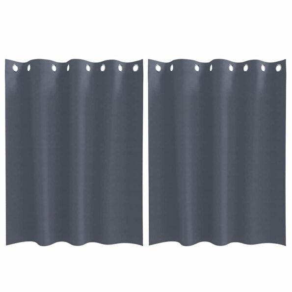 vidaXL Záclony na zatemnenie s krúžkami 2 pcs Antracit 140 x 140 cm – Obrázok 2