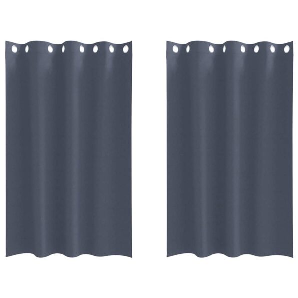 vidaXL Záclony na zatemnenie s krúžkami 2 pcs Antracit 175 x 140 cm – Obrázok 2