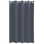 vidaXL Záclony na zatemnenie s krúžkami 2 pcs Antracit 175 x 140 cm – Obrázok 4