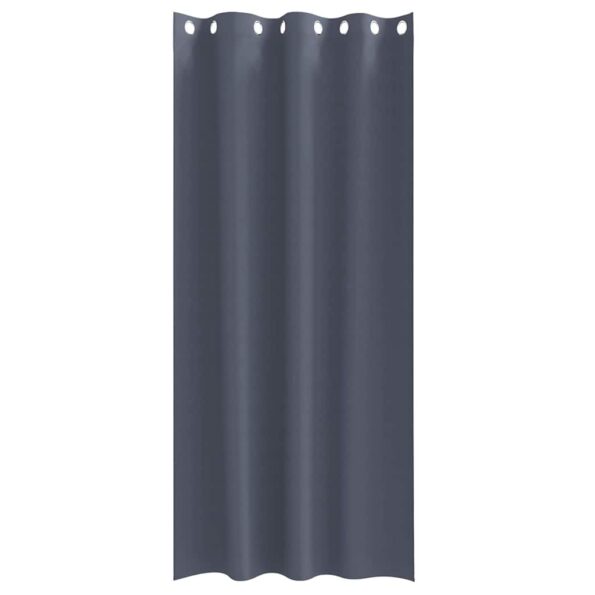 vidaXL Záclony na zatemnenie s krúžkami 2 pcs Antracit 225 x 140 cm – Obrázok 4