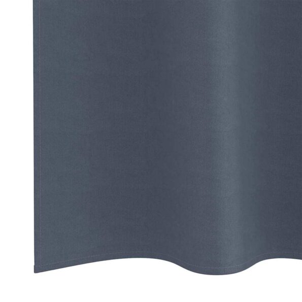 vidaXL Záclony na zatemnenie s krúžkami 2 pcs Antracit 225 x 140 cm – Obrázok 6