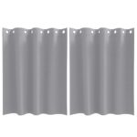 vidaXL Záclony na zatemnenie s krúžkami 2 pcs Svetlosivá 140 x 140 cm – Obrázok 2
