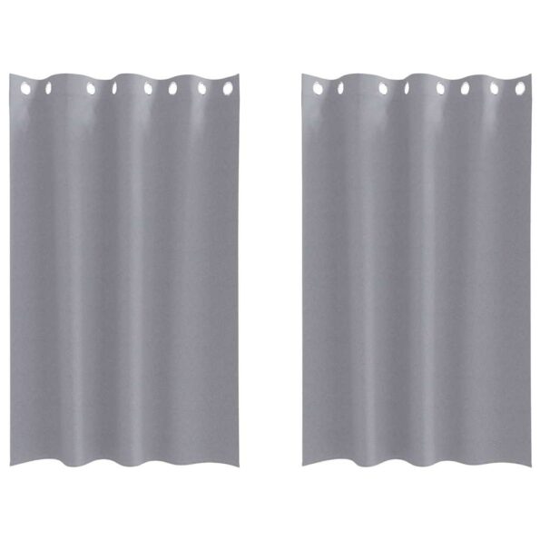 vidaXL Záclony na zatemnenie s krúžkami 2 pcs Svetlosivá 175 x 140 cm – Obrázok 2