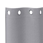 vidaXL Záclony na zatemnenie s krúžkami 2 pcs Svetlosivá 245 x 140 cm – Obrázok 5