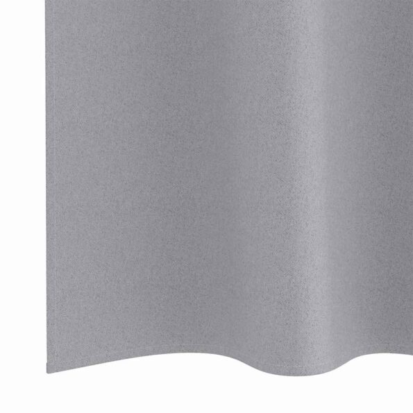 vidaXL Záclony na zatemnenie s krúžkami 2 pcs Svetlosivá 245 x 140 cm – Obrázok 6