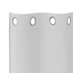 vidaXL Okenice so záclonami 2 pcs Svetlo šedá 140 x 140 cm Polyester – Obrázok 5